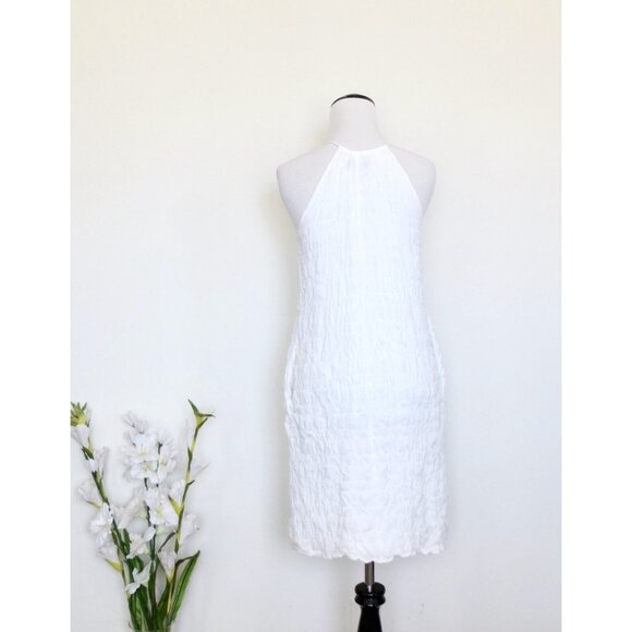 J. Crew Spaghetti Strap Halter SunDress Sleeveless Pockets White SZ XXS - Picture 3 of 7